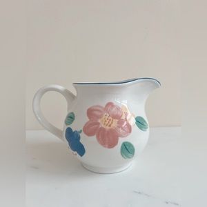 Vintage Ceramic Floral Pitcher